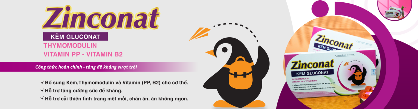 Zinconat – sản phẩm kẽm hữu cơ của QTPharma